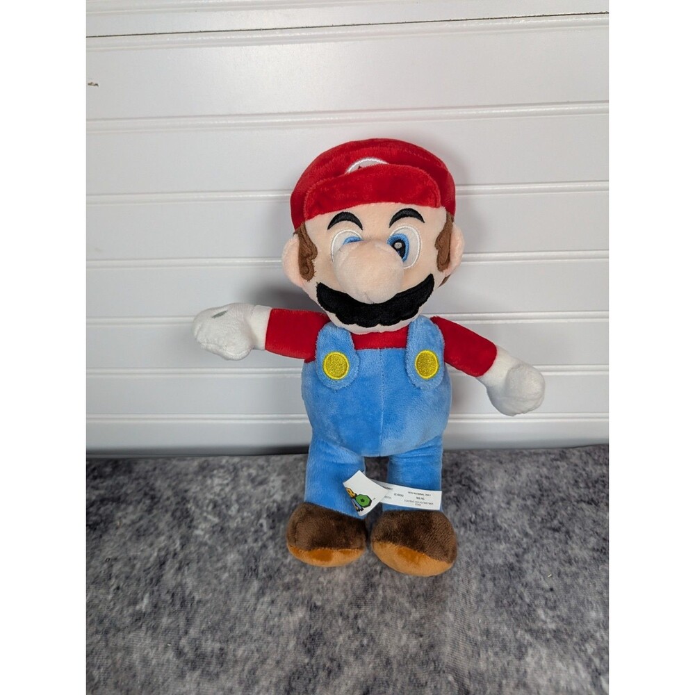 Nintendo Super Mario Mario Plush Doll Red Hat Blue Overalls Toy